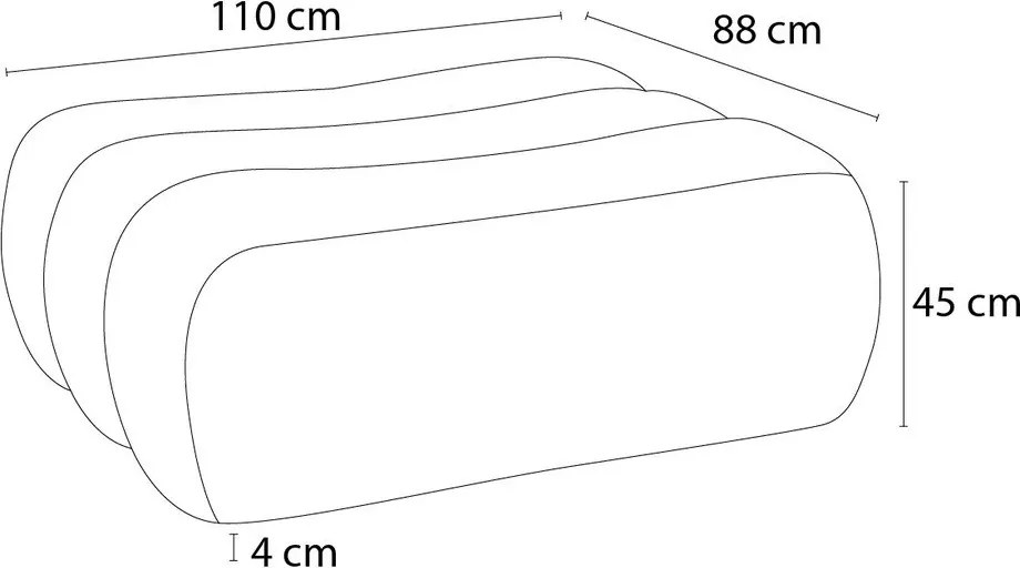 Beżowy podnóżek z materiału bouclé Azra – Bobochic Paris