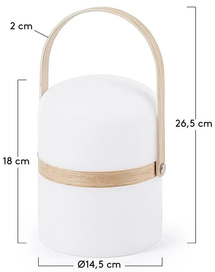 Lampa zewnętrzna Kave Home Janvir, wys. 26,5 cm