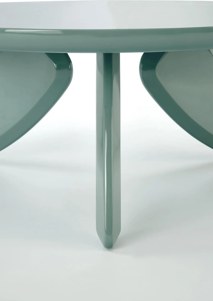 Stolik kawowy okrągły Lumis 80 cm - zielony