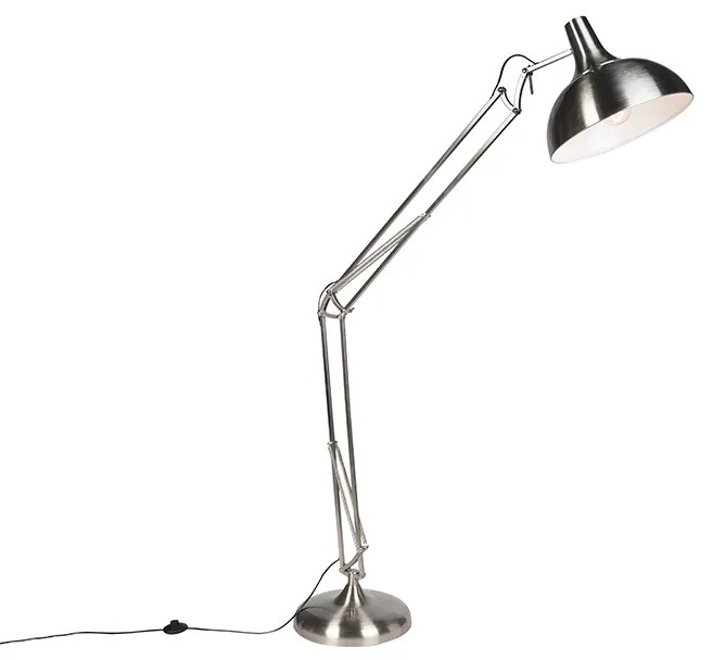 Designerska lampa podłogowa stalowa - Hobby