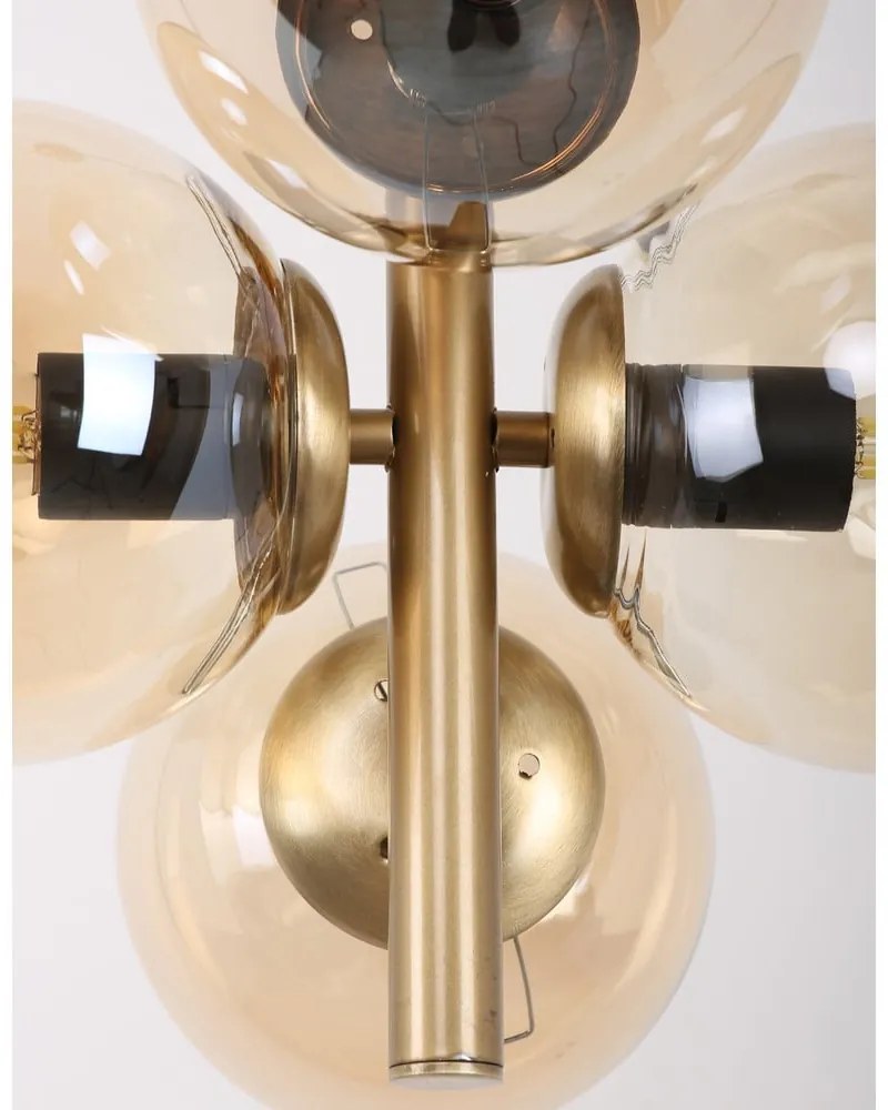 Lampa wisząca w kolorze złota ze szklanym kloszem ø 35 cm Forte – Squid Lighting