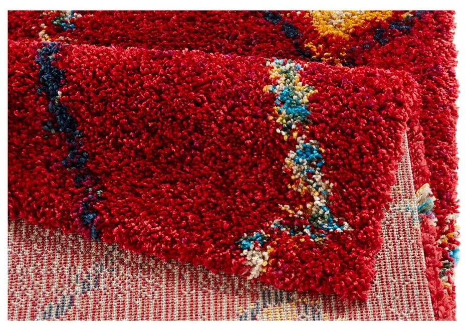 Czerwony dywan Mint Rugs Geometric, 80x150 cm
