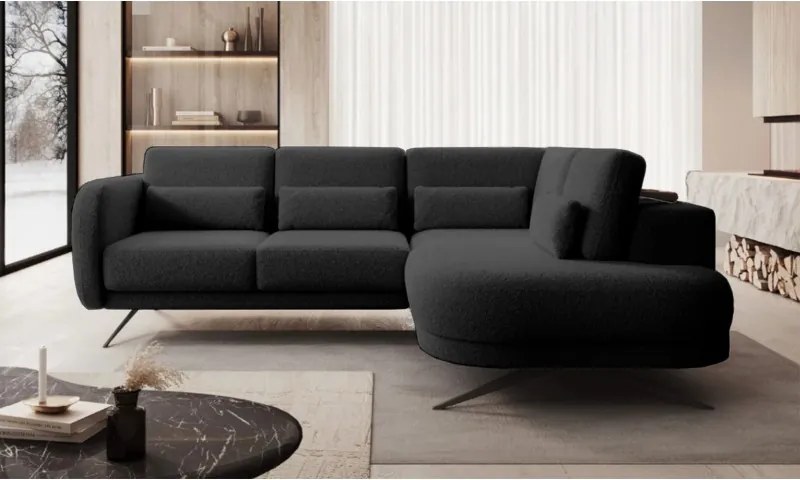 Narożnik ILUSIO L z elektryczną regulacją w tkaninie Now Or Never 100 WERSAL