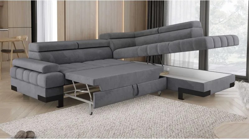 Narożnik SELVA L z funkcją spania i pojemnikiem WERSAL