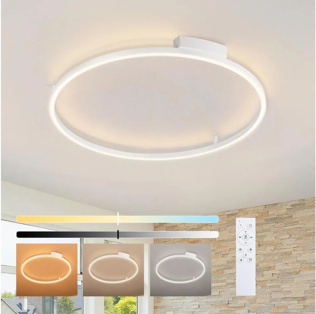 Brilagi - ściemnialna lampa LED PORTOFINO LED/60W/230V, średnica 80 cm, biała + pilot