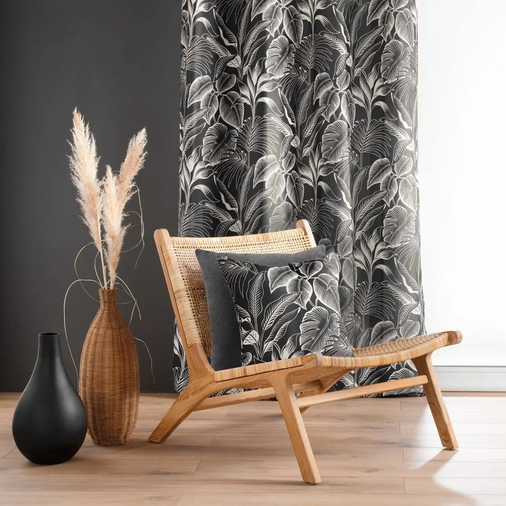 Czarno-biała zasłona 140x260 cm Cabana – douceur d'intérieur