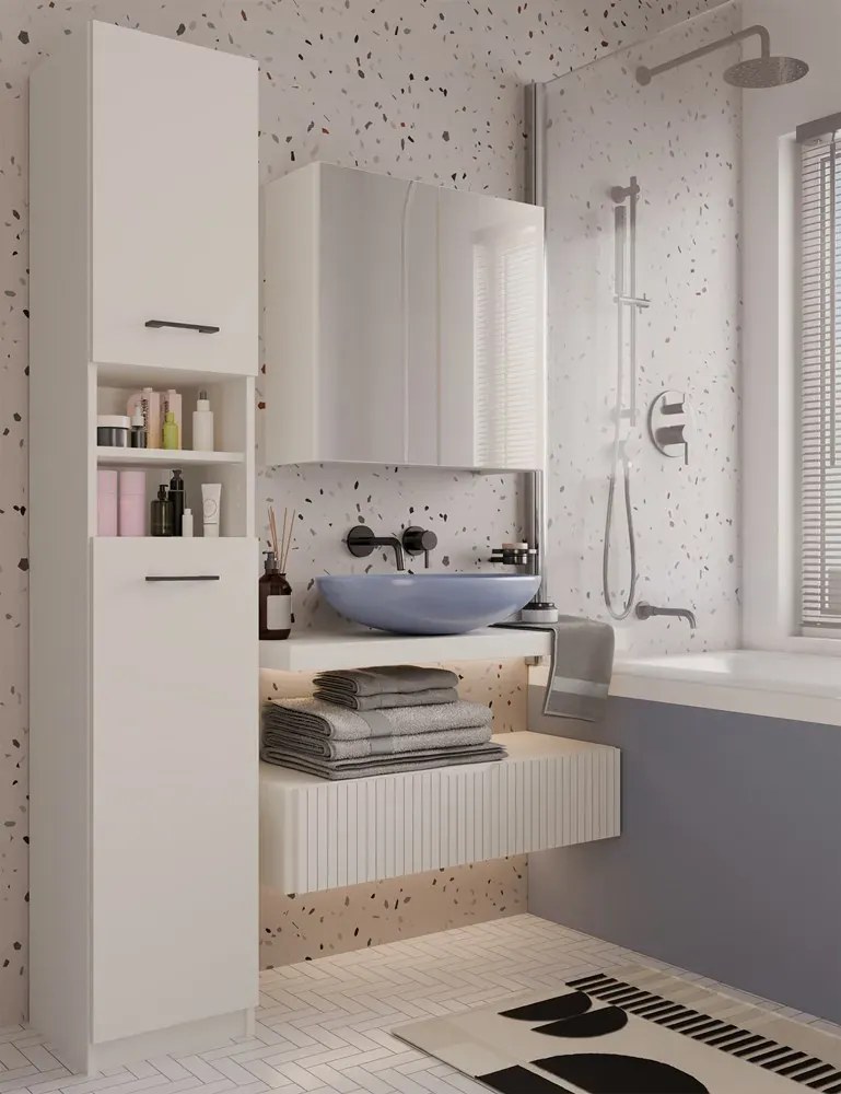 Kaszmirowa lustrzana szafka podwójna A9-M13