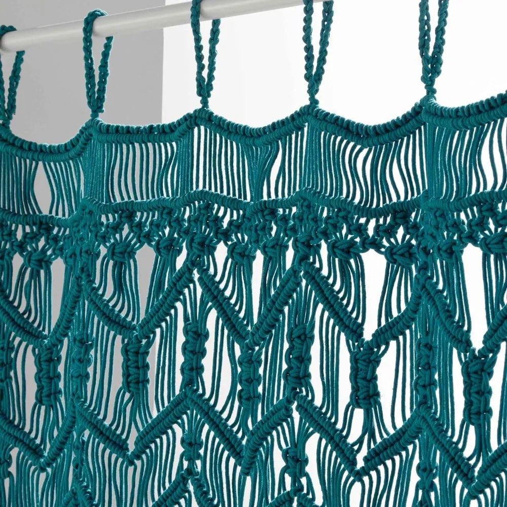 Niebieska zasłona na drzwi 90x200 cm Macarena – douceur d'intérieur