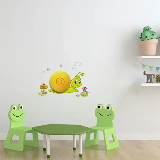 Lampka nocna LED z naklejkami ślimak - 4X N52 T5-T91