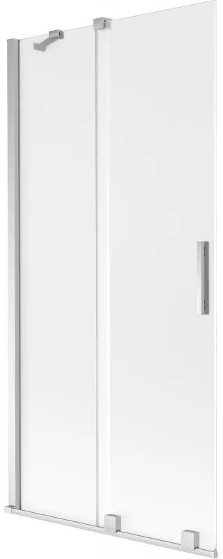 Mexen Velar parawan nawannowy 2-skrzydłowy rozsuwany 95 x 150 cm, szron, chrom - 896-095-000-31-01