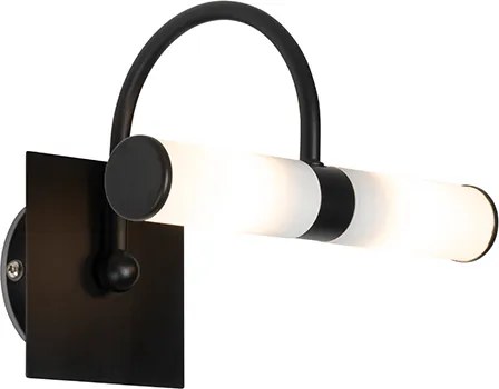 Klasyczna lampa ścienna do łazienki czarna IP44 2-światła - Bath Arc