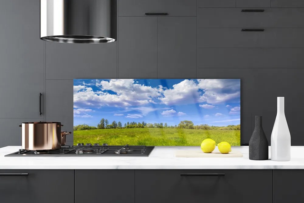 Szkło do Kuchni na Ścianę Bezkres Zielonej Hali