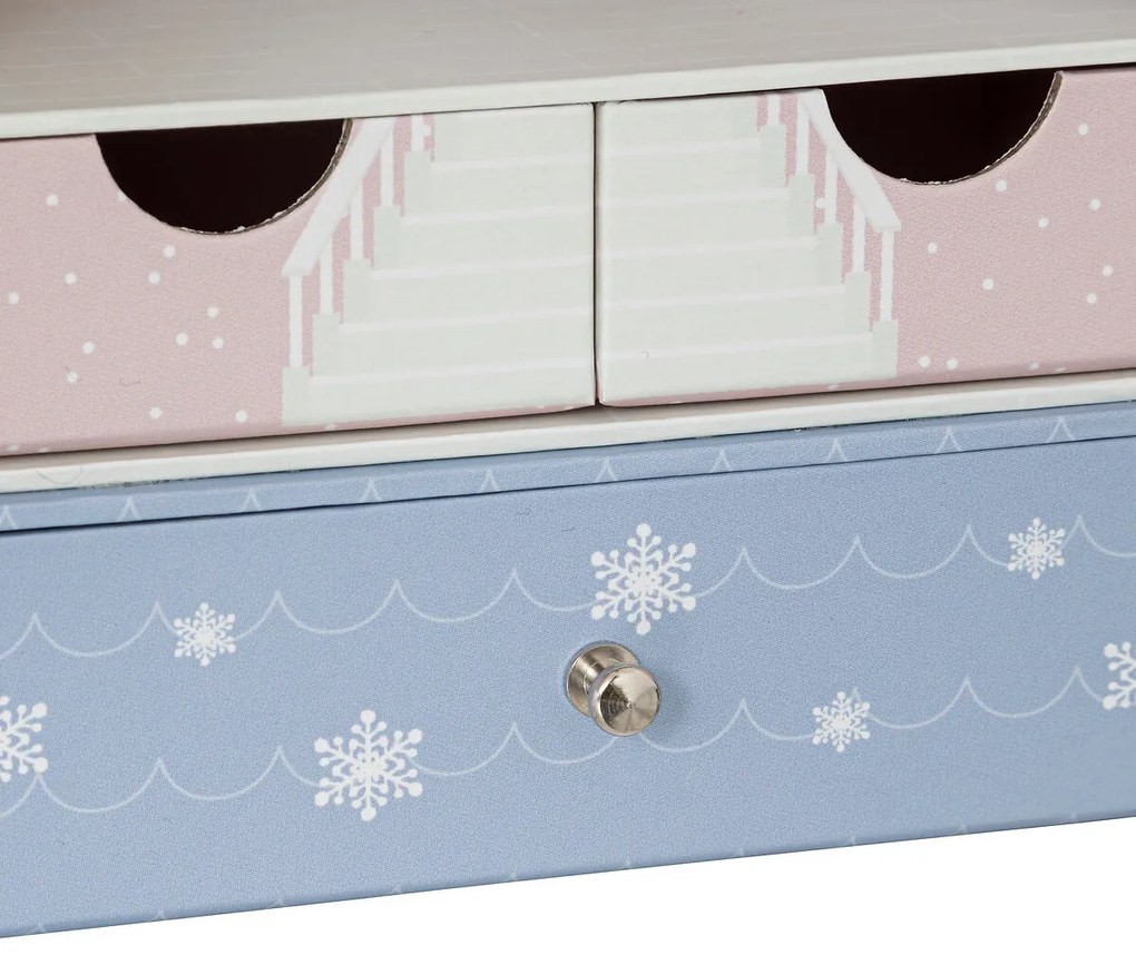 Kartonowy kuferek na drobiazgi do pokoju dziecięcego