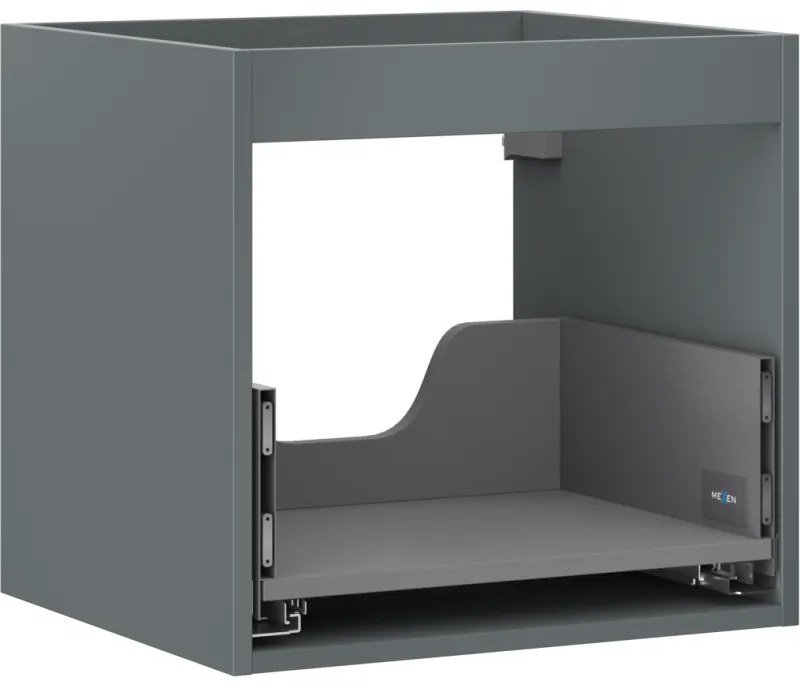 Mexen Box-A korpus szafki podumywalkowej 50 cm, 1 szuflada, grafit mat - 91AX0-0500-470-1-66