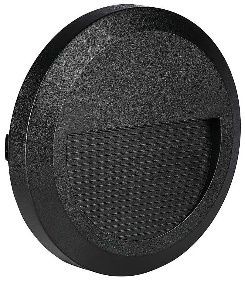 LED zewnętrzne oświetlenie schodowe LED/2W/230V IP65 3000K czarne