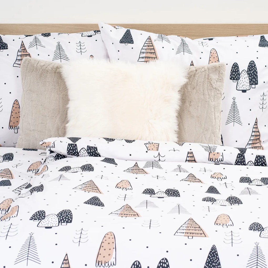 4Home Pościel bawełniana Frugal Winterland, 160 x 200 cm, 70 x 80 cm