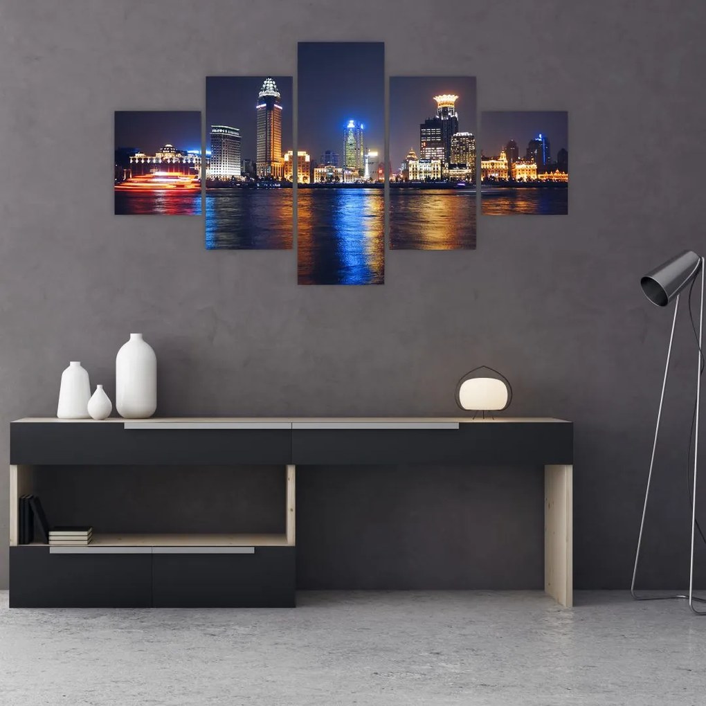 Obraz - Refleksy nocy (125x70 cm)