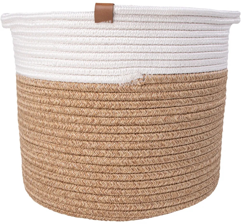 Koszyk pleciony biało-beżowy LIMBER 020x025 inny