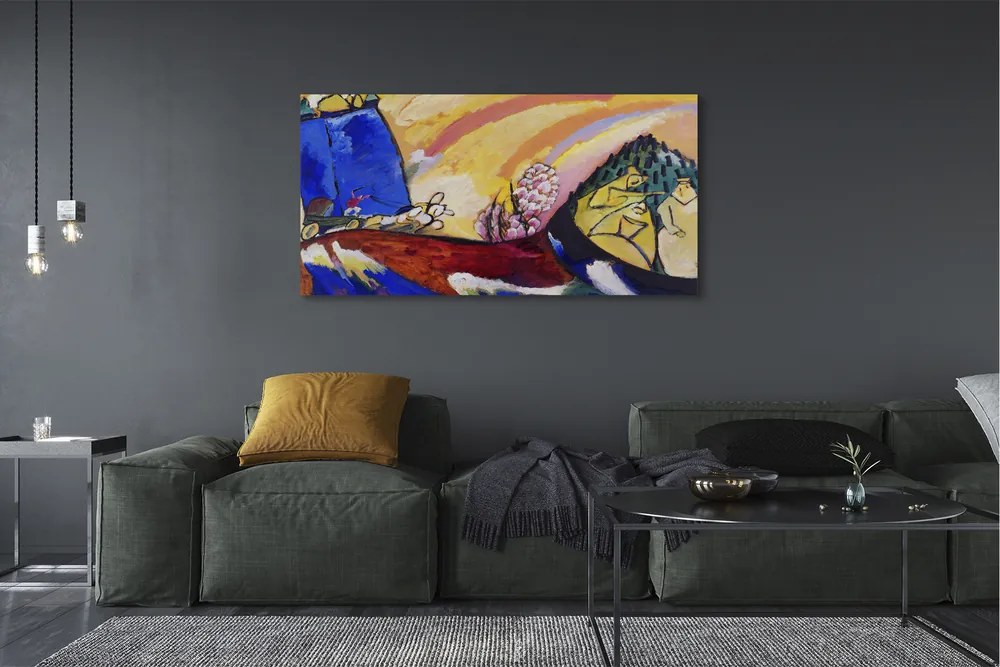 Duży obraz na płótnie Painting with Troika - Wassily Kandinsky