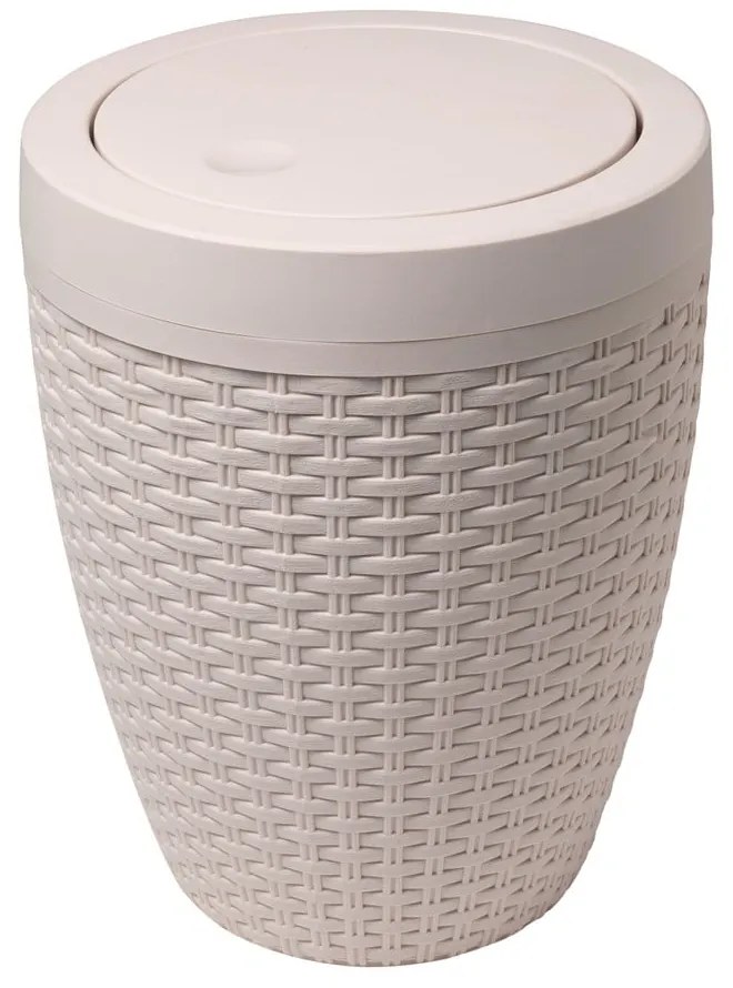 Kremowy kosz łazienkowy Addis Rattan Bath Bin Calico, 5 l