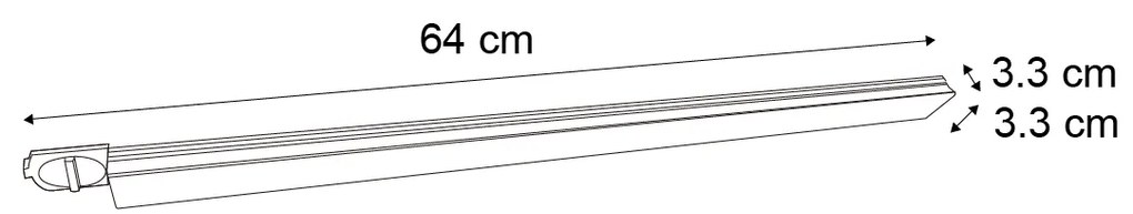 Modern Black Ceiling Lamp for 1-Phase Track System 15W 1180 lm 2700-3800K - Iconic Tsiri