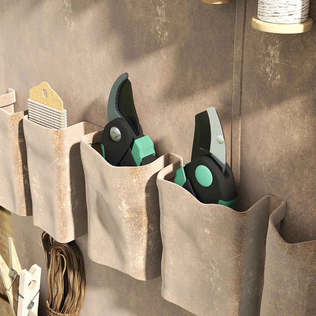 Outsunny Zestaw narzędzi ogrodowych 2 sztuki Narzędzia ogrodowe metalowe z nożycami ogrodowymi Zielony+Czarny