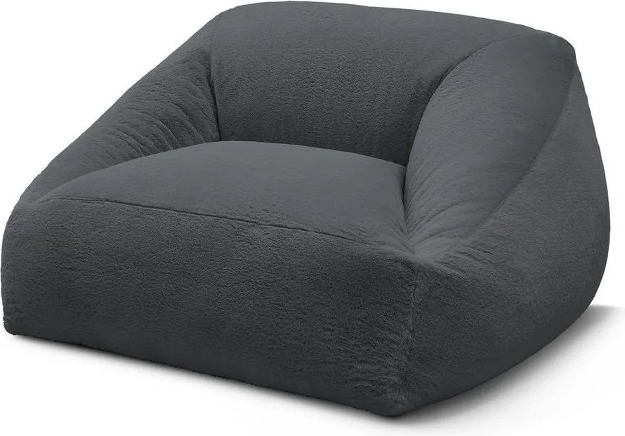 Ciemnoszary worek do siedzenia z imitacji futra Lilibet – Bobochic Paris