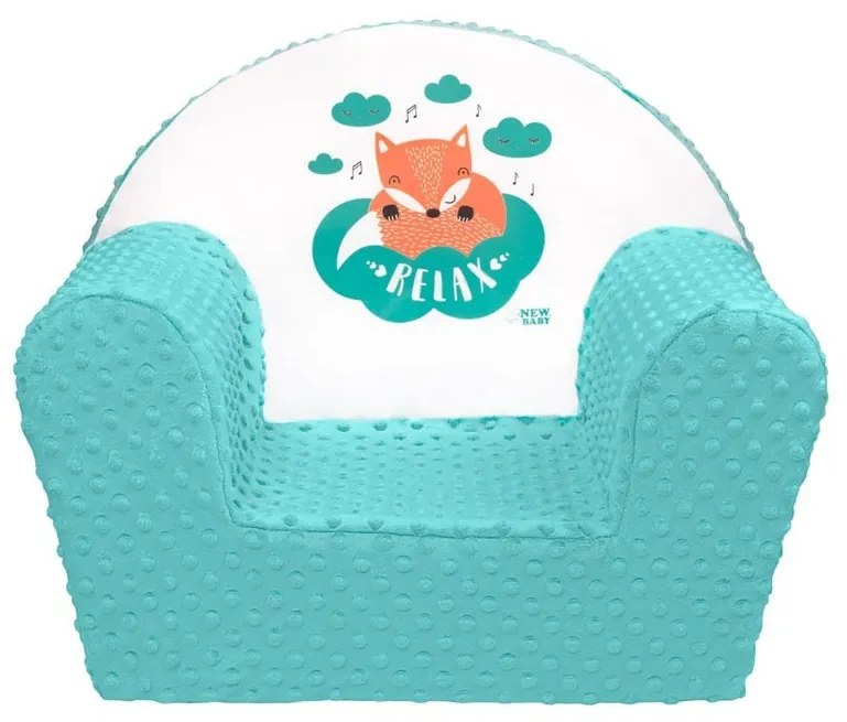Krzesło New Baby Minky Fox miętowe, 42 x 53 cm