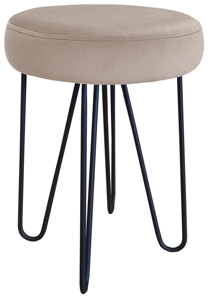 Taboret Venus HAIRPIN noga czarna MG09