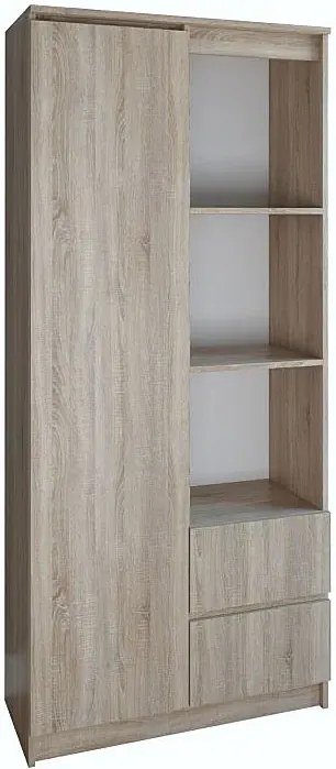 Półotwarty regał z szufladami do garderoby H3-L94