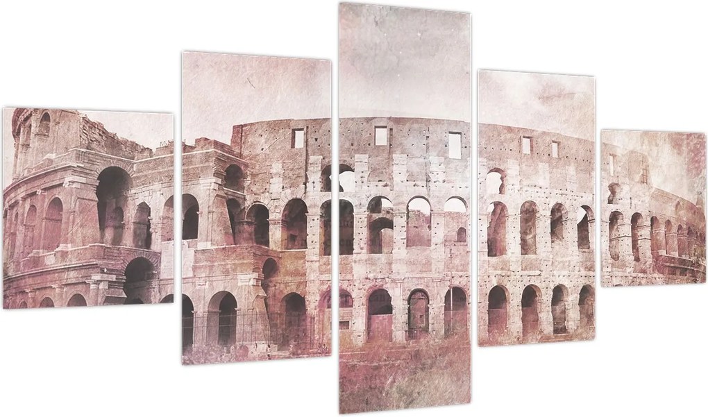 Obraz - Vintage pocztówka miasta N⁰2 (125x70 cm)