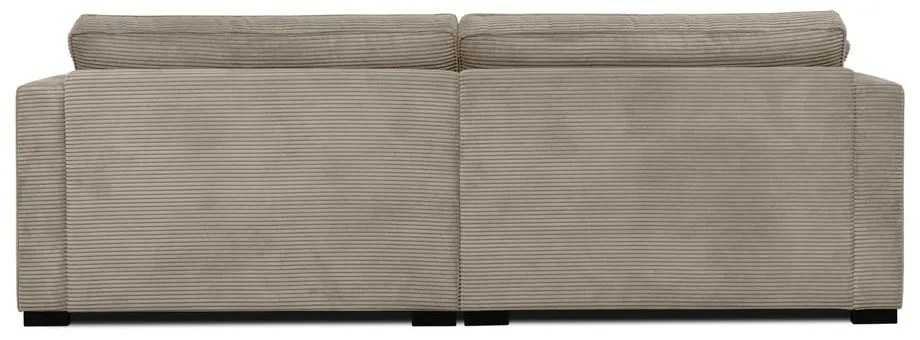 Beżowa sztruksowa sofa 236 cm Mobby – Scandic