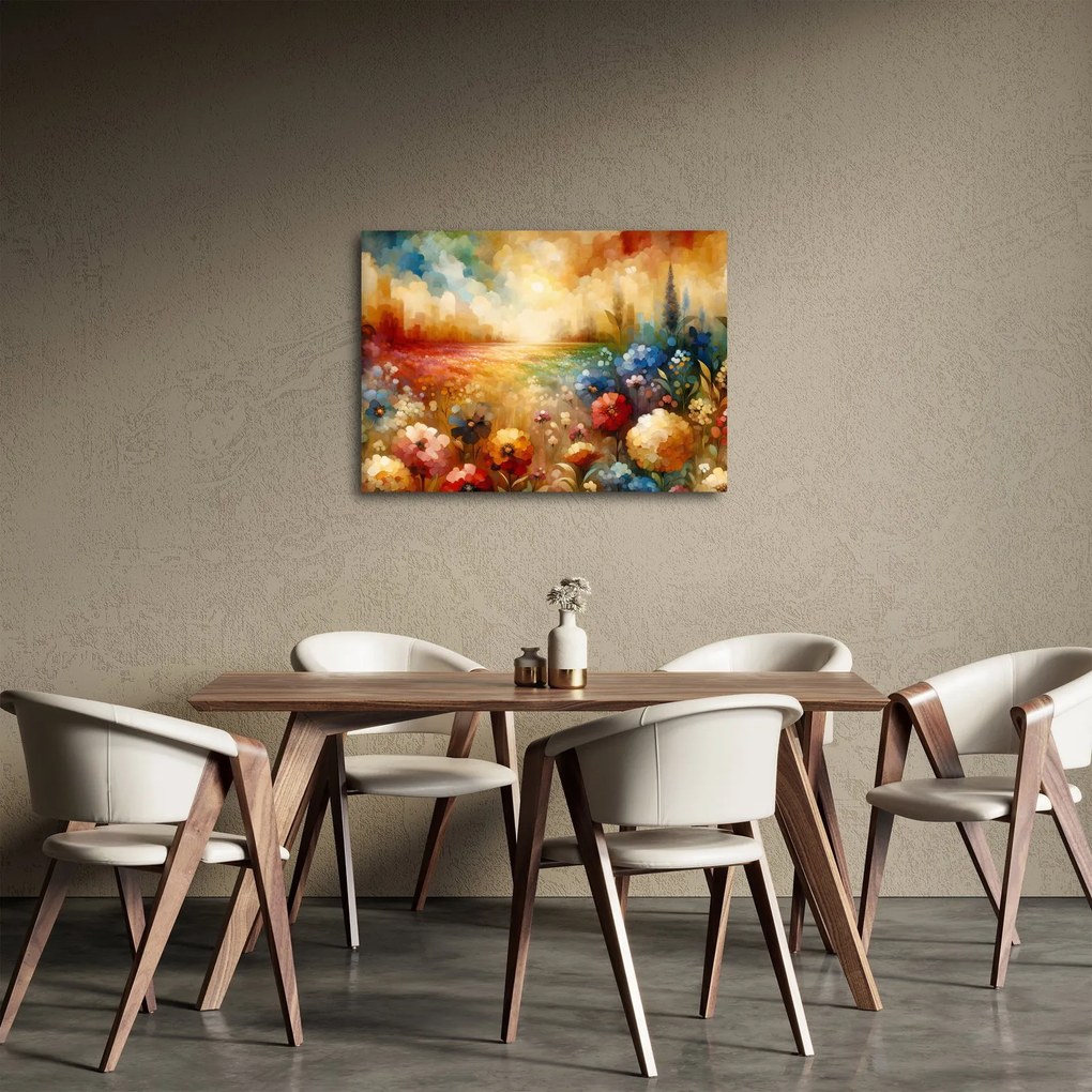 Obraz - Kolorowa łąka (70x50 cm)