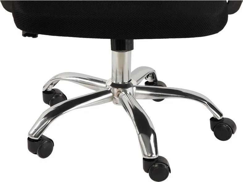 Czarne tapicerowane krzesło biurowe Evon – Bonami Essentials