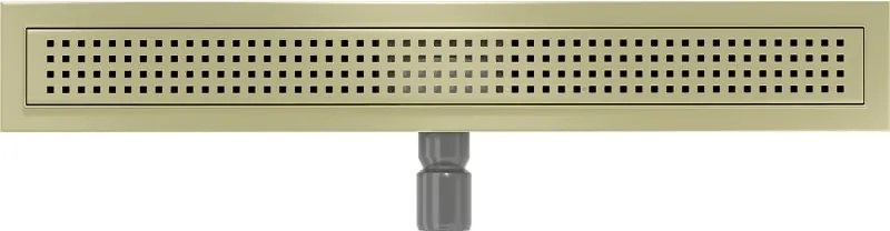 Mexen Flat M08 odpływ liniowy 70 cm, złoty szczotkowany - 1A25070-15