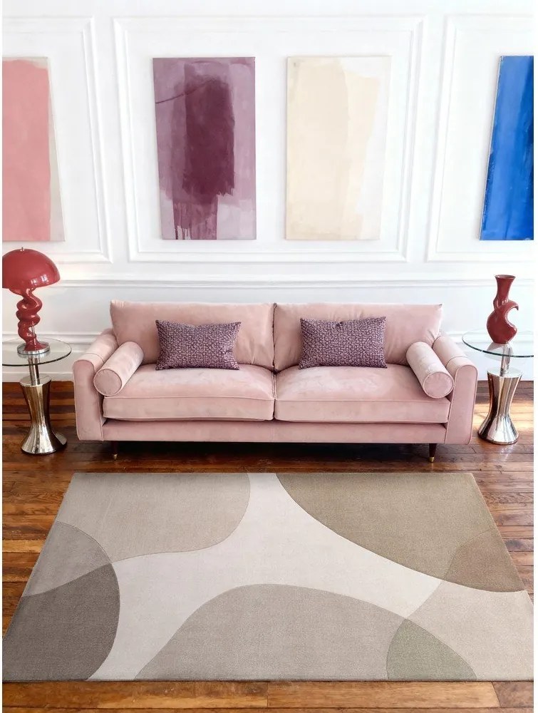 Beżowy wełniany dywan tkany ręcznie 200x300 cm Hackney Clarissa – Ted Baker