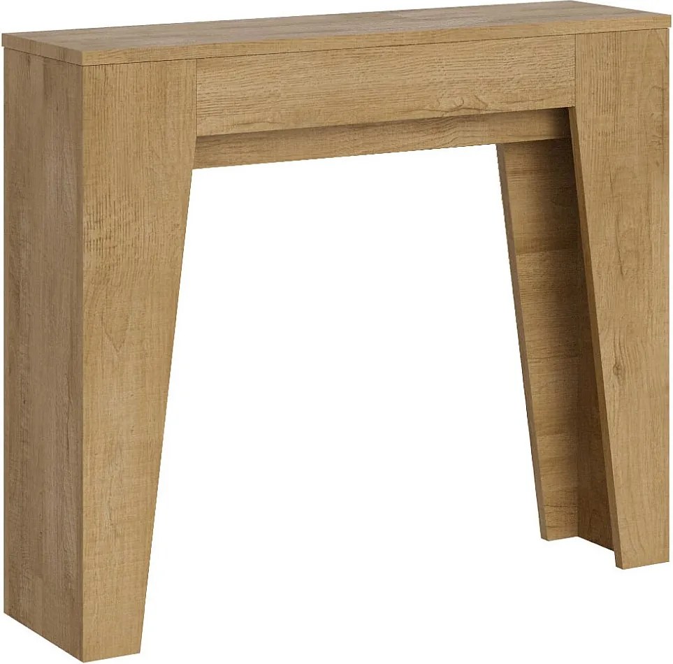 Konsola rozkładana 90x25/181 cm Narrow Dąb naturalny