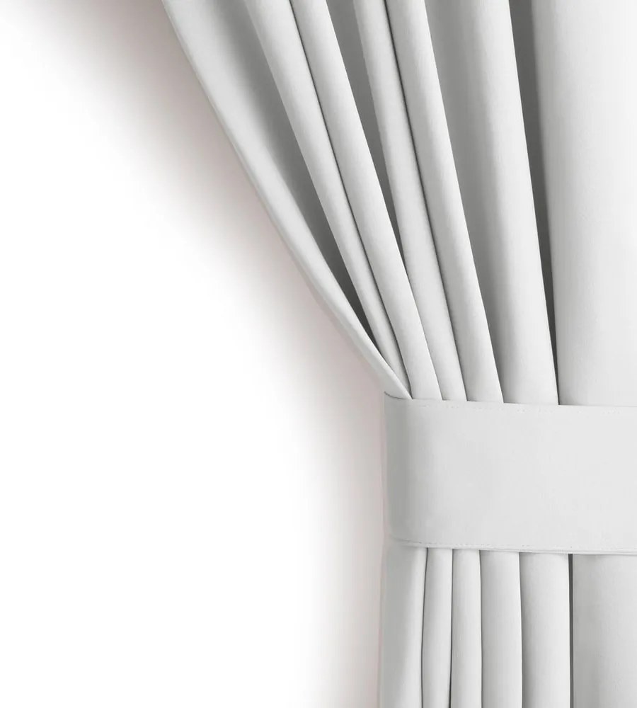 Biała zaciemniająca zasłona termiczna 140x270 cm Pleat – Restilo