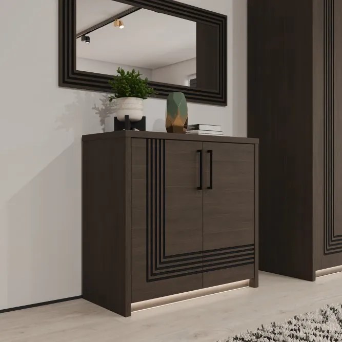 Dwudrzwiowa komoda z lamelami Eufemius 221L