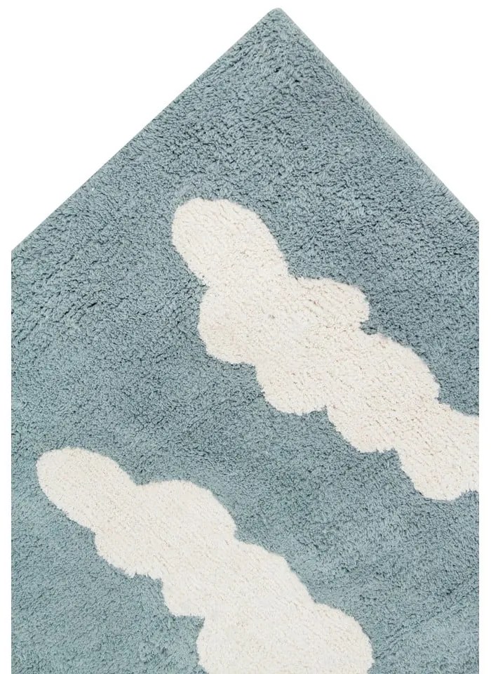 Niebieski bawełniany dywan dziecięcy tkany ręcznie odpowiedni do prania 120x160 cm Clouds Vintage Blue – Lorena Canals