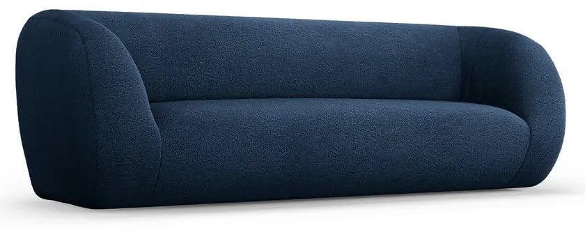 Niebieska sofa z materiału bouclé 230 cm Essen – Cosmopolitan Design