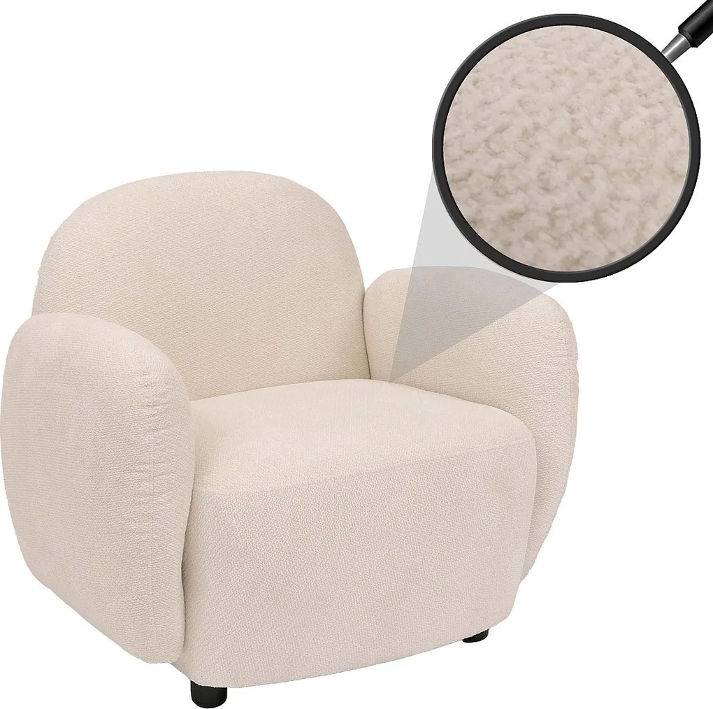 Fotel MCW-P33,  kremowy