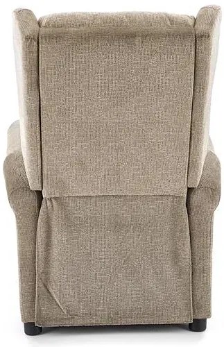 Beżowy rozkładany fotel masujący - Nika 3X