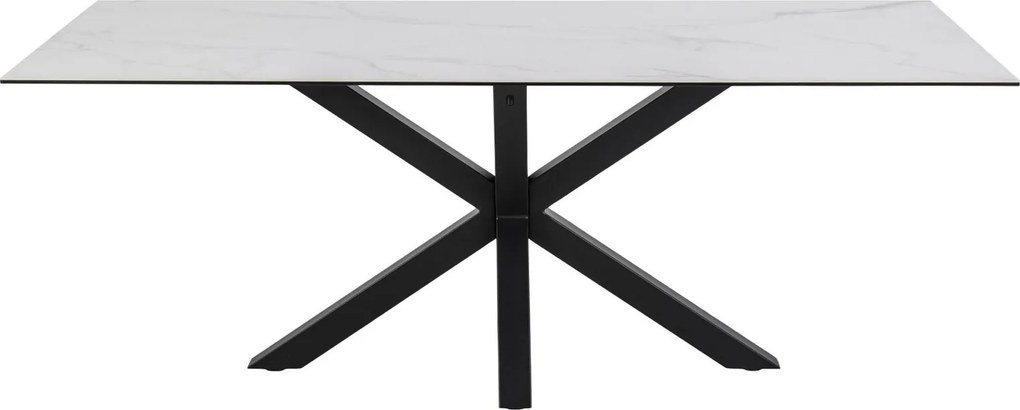 Biały stół z ceramicznym blatem Heaven 200x100
