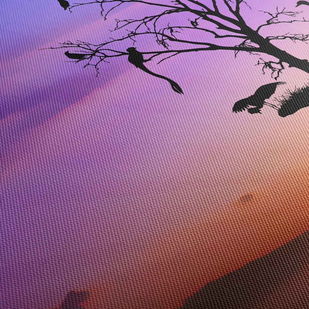 Obraz - Sylwetki zwierząt (125x70 cm)