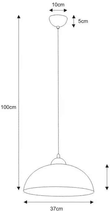 Biała lampa wisząca kuchenna - 4X A790 B2-R59