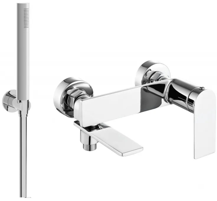 Mexen Zero R70 bateria wannowa z zestawem prysznicowym, chrom - 7113R70-00