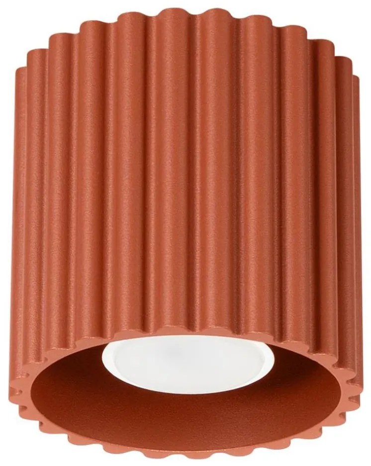 Sollux SL.1799 - Oprawa punktowa AURA 1xGU10/10W/230V 10 cm pomarańczowa