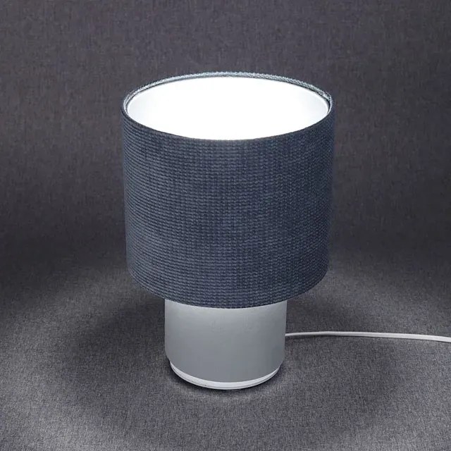 Niebieska abażurowa lampka nocna tuba - A339 L6-W39