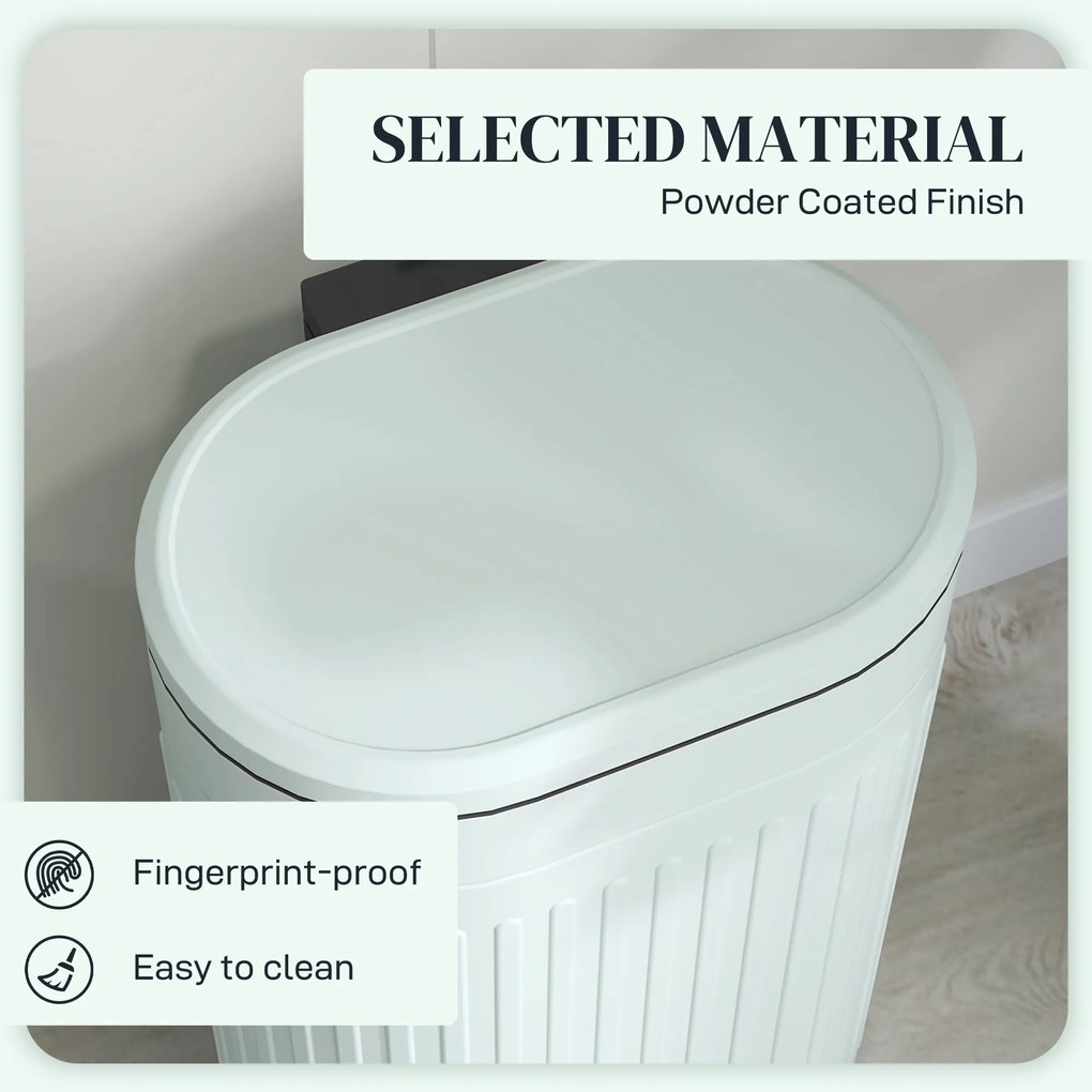 HOMCOM Kosz na Śmieci 30L Pedałowy z Pokrywą, Wyjmowanym Wewnętrznym Pojemnikiem i Systemem Soft-Close, 36,5 x 31,2 x 60,8 cm, Zielony | Aosom PL